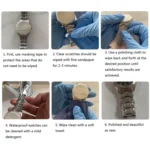 4pcs /Pack  MESHUA Polishing Cloths For Watches, Fine Metals, Jewelry Cleaner And Tarnish Remover - Image 6