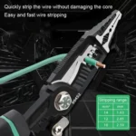 TUOSEN 9-in-1 Multifunctional Wire Stripper with Pointed Nose Cable Cutting and Crimping Tool - Image 6