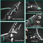 TUOSEN 9-in-1 Multifunctional Wire Stripper with Pointed Nose Cable Cutting and Crimping Tool - Image 7