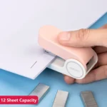 Deli Mini Stapler Includes 830 Staples ,12 Sheet Capacity - Image 4