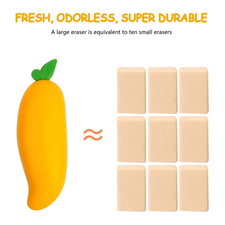 TBD06045376_B4.webp 10pcs Big Fruit Eraser Student Traceless Art Cartoon Creative Eraser - Image 5