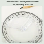 2pcs Multifunctional Drawing Ruler Function Drawing Protractor Geometric Ruler - Image 3