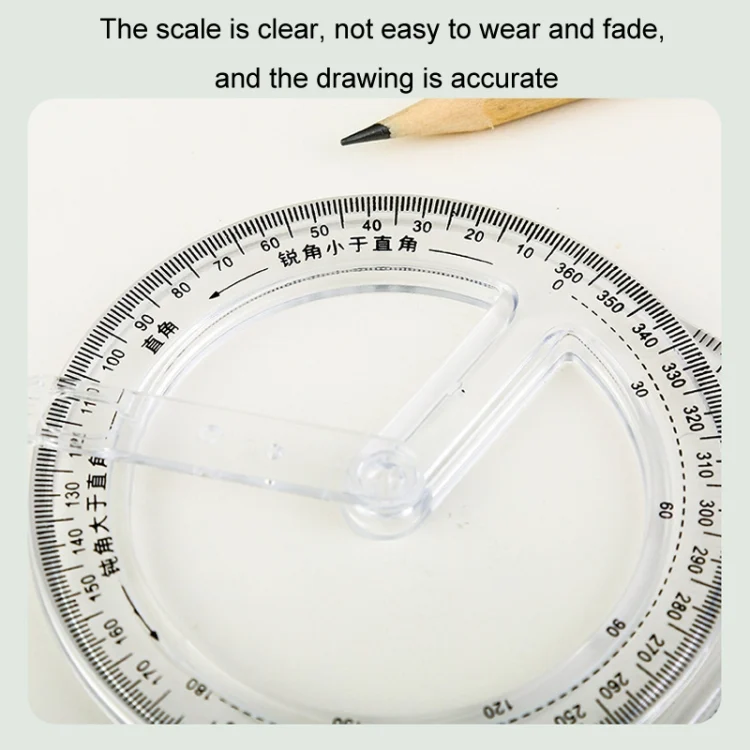 TBD06045385_B2.webp 2pcs Multifunctional Drawing Ruler Function Drawing Protractor Geometric Ruler - Image 3