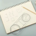 2pcs Multifunctional Drawing Ruler Function Drawing Protractor Geometric Ruler - Image 8