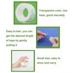 Deli Small High Viscosity Office Transparent Tape Student Stationery Tape - Image 5