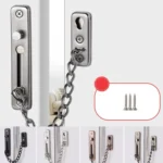 With Insurance Door Buckle Security Chain Anti-burglary Door Chain Latch Household Door Inside Reverse Lock Anti-burglary Buckle - Image 9
