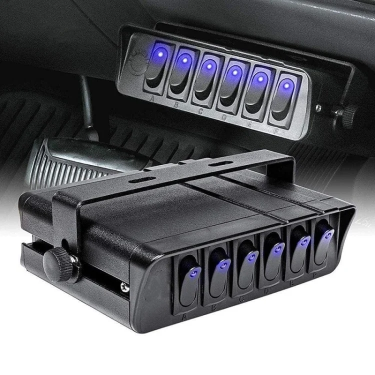 TBD06045434_B4.webp 12V Ship Car 6-digit 3PIN Switch Panel Control System With Wiring - Image 5