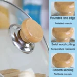 4pcs Household Cap Carrying Handle Kitchen Single Hole Pot Buttons Top Beads Pot Lid Accessories - Image 6