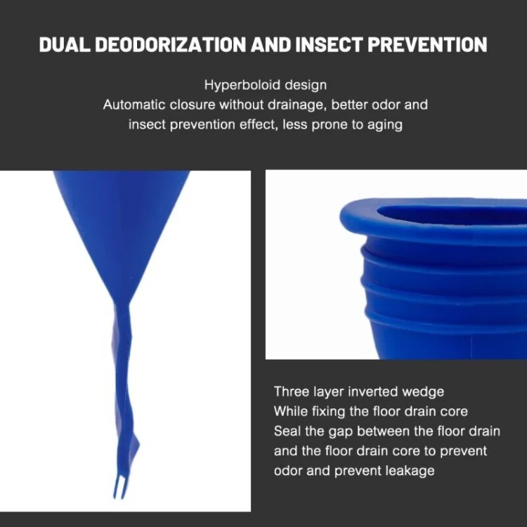 TBD06045458_B4.webp 5pcs Silicone Floor Drain Plug Anti-Backflow Anti-odor Inner Core for Toilet Pipes Bathroom - Image 5