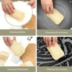 Natural Loofah Dishwashing Brush Dishwashing Tool Loofah Rag Brush - Image 10