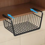 Closet Organizer Metal Shelf Kitchen Cabinet Under Hanging Shelf