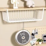 Closet Organizer Metal Shelf Kitchen Cabinet Under Hanging Shelf - Image 6