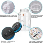 Digital Display Counting Piggy Bank With Lock - Image 4