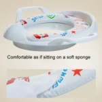 Children Toilet Seat Baby Extra Large Toilet Cover Soft Cushion Auxiliary Seat Loop - Image 5