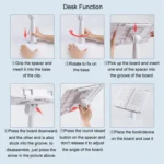 Children Reading Rack Flip Book Reading Stand Multi-functional Adjustable Student Bookshelf - Image 14