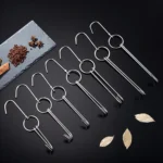 Stainless Steel Double Ring Duck Cooker Hanger Outdoor Barbecue Hanging Hook Stand - Image 2