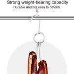 Stainless Steel Double Ring Duck Cooker Hanger Outdoor Barbecue Hanging Hook Stand - Image 3