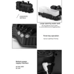 300ml Small Train Essential Oil Diffuser Humidifier With Remote Control - Image 8