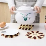 Bamboo Dining Table Insulation Pad Heatproof Coasters Anti-Scald Pot Mat - Image 2