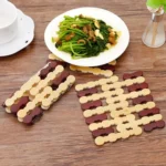 Bamboo Dining Table Insulation Pad Heatproof Coasters Anti-Scald Pot Mat - Image 5