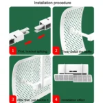 Air Conditioner Windshield Anti-Direct Blowing Air Vent Block Wall Mounted Universal Air Guide Cover - Image 14