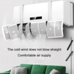 Air Conditioner Windshield Anti-Direct Blowing Air Vent Block Wall Mounted Universal Air Guide Cover - Image 3