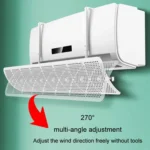 Air Conditioner Windshield Anti-Direct Blowing Air Vent Block Wall Mounted Universal Air Guide Cover - Image 5