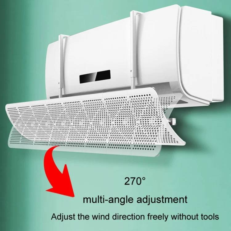 TBD06045641_B4.webp Air Conditioner Windshield Anti-Direct Blowing Air Vent Block Wall Mounted Universal Air Guide Cover - Image 5