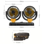 SUITU Car Foldable Cooling Fan Automobile Summer Temperature Reduction Fan - Image 3