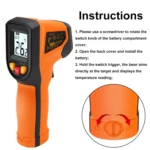 NJTY Digital Display High-Precision Infrared Thermometer For Bakery Kitchen Industry - Image 4