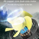 SUITU F4208 Car Cooling Fan Vehicle Rear Seatback USB Dual-Head Electrical Fan - Image 5