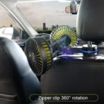 SUITU F4208 Car Cooling Fan Vehicle Rear Seatback USB Dual-Head Electrical Fan - Image 8