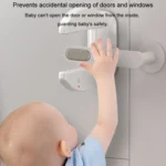 Living Alone Anti Burglary Door Stopper No Hole Child Safety Lock With Alarm - Image 8