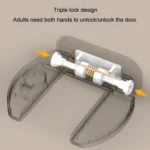 Living Alone Anti Burglary Door Stopper No Hole Child Safety Lock With Alarm - Image 9