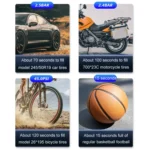 SUITU ST-9631 8pcs /Set Portable Outdoor Car Battery Emergency Start Power Car Inflatable Pump - Image 11