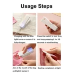 USB Charging Mini Magnetic Sealing Machine Portable Sealing Clip Food Moisture-proof Sealer - Image 7