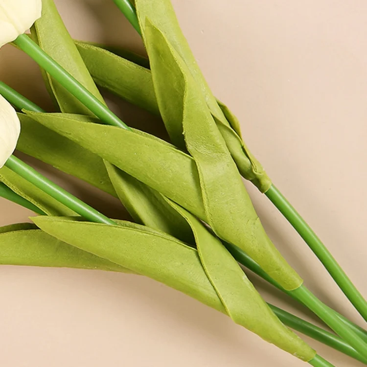 TBD06045769_B3.webp 10 In 1 Tulip Bouquet With Paper Bag Home Decoration Simulation Flowers Paper Bag Floral Set Arrangement - Image 4