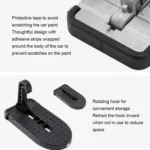 Car Hook Door Foldable Foot Pedal with Safety Hammer - Image 3
