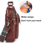 BULL CAPTAIN 049 Large-capacity First-layer Cowhide Retro Single-shoulder Crossbody Bag - Image 3