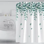 Simple Fresh Style Home Shower Curtain Waterproof Thickened Bathroom Curtain Cloth With Hooks - Image 2