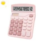 12-Digit Large Screen Solar Dual Power Calculator Student Exam Accounting Office Supplies