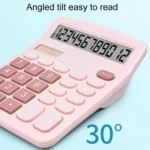 12-Digit Large Screen Solar Dual Power Calculator Student Exam Accounting Office Supplies - Image 6