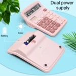 12-Digit Large Screen Solar Dual Power Calculator Student Exam Accounting Office Supplies - Image 7