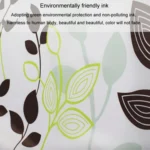 Leaf Printed Waterproof Shower Curtain Thickened Polyester Bathroom Curtain Cloth - Image 5