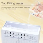 C221 Bluetooth White Noise Flame Aromatherapy Machine Home Desktop Humidifier - Image 5