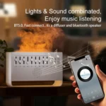 C221 Bluetooth White Noise Flame Aromatherapy Machine Home Desktop Humidifier - Image 10