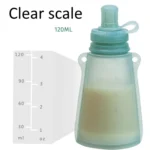 120ml Reusable Silicone Baby Food Pouches Refillable Squeeze Storage Containers - Image 6