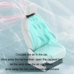 Car Turbine High Wind USB Plug-in Seat Back Fan - Image 4