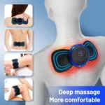SC-195B Mini Cervical Massage Stickers EMS Pulse Meridian Therapy Instrument - Image 9