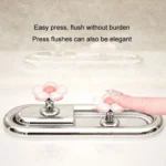 Cute Flower Toilet Pusher Nail Art Special Bathroom Flush Switch Button - Image 5